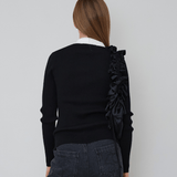 OpéraSPORT - Marthe Polo Cardigan, Black OpéraSPORT - Marthe Polo Cardigan, Black