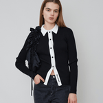 OpéraSPORT - Marthe Polo Cardigan, Black OpéraSPORT - Marthe Polo Cardigan, Black