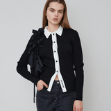 OpéraSPORT - Marthe Polo Cardigan, Black OpéraSPORT - Marthe Polo Cardigan, Black