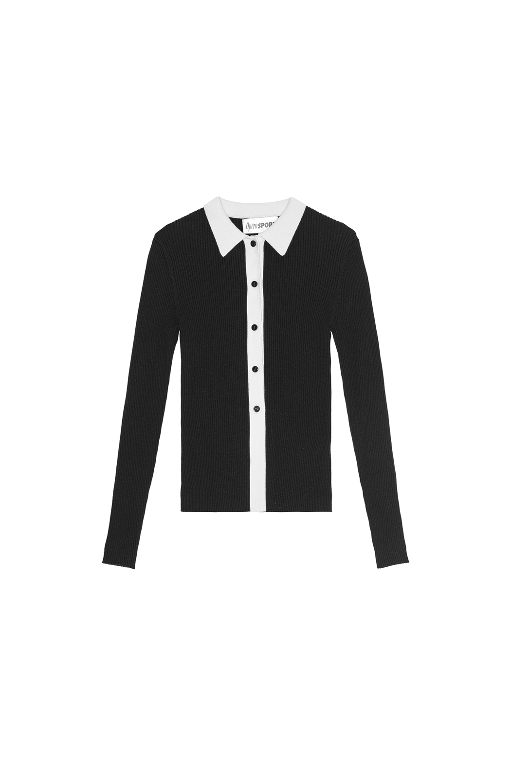 OpéraSPORT - Marthe Polo Cardigan, Black OpéraSPORT - Marthe Polo Cardigan, Black