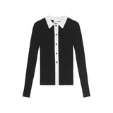 OpéraSPORT - Marthe Polo Cardigan, Black OpéraSPORT - Marthe Polo Cardigan, Black