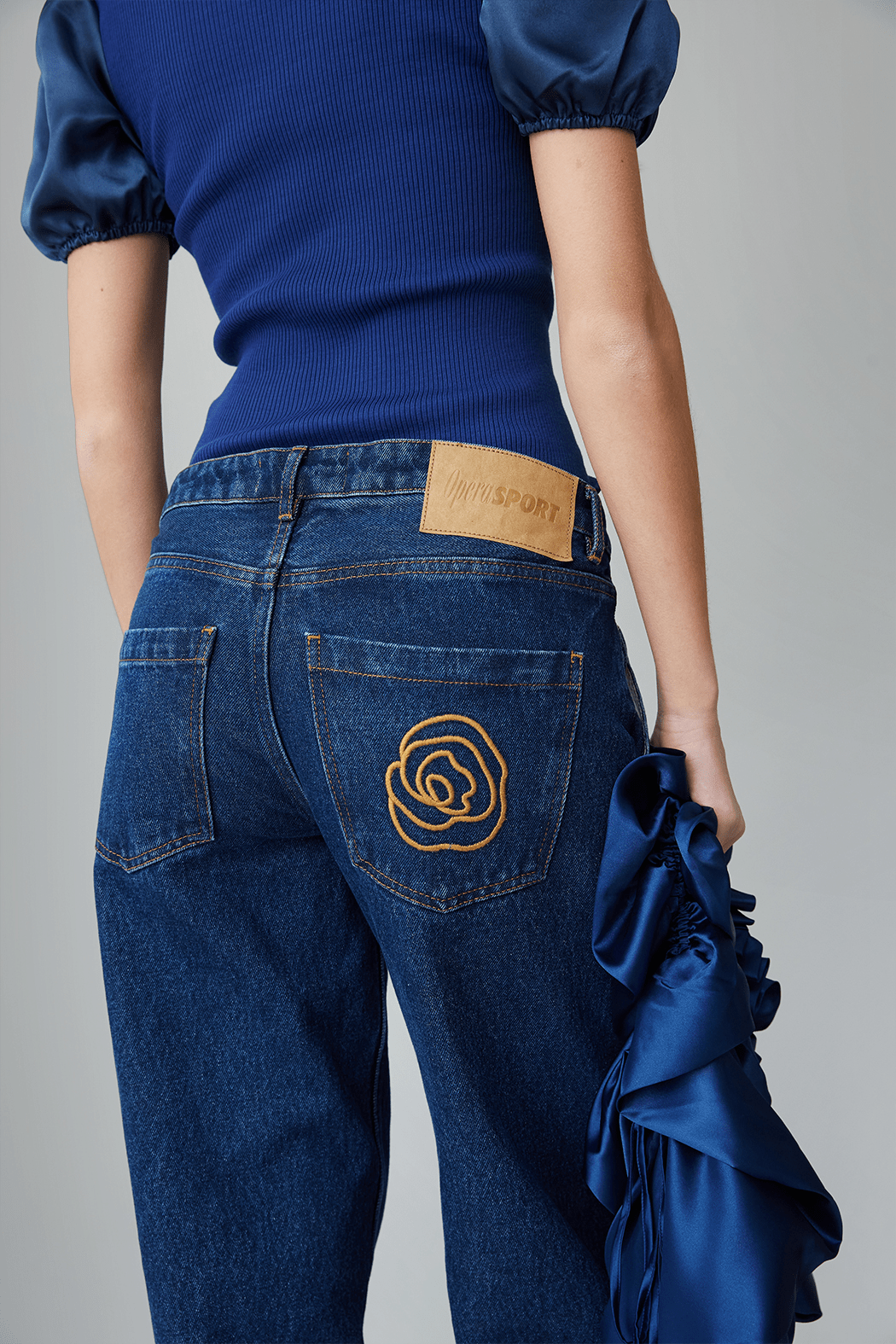 OpéraSPORT -  Rose Straight Denim pants, Medium Blue OpéraSPORT -  Rose Straight Denim pants, Medium Blue