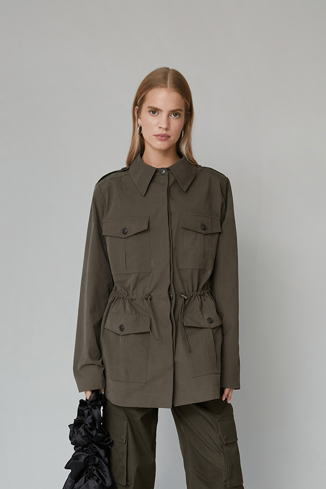 OpéraSPORT -  Maud Cargo Jacket, Dark Olive OpéraSPORT -  Maud Cargo Jacket, Dark Olive