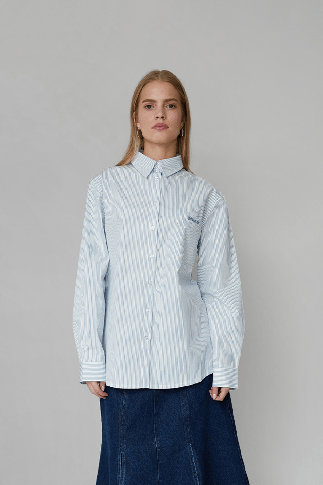 OpéraSPORT - Alex Unisex Shirt, Blue Striped OpéraSPORT - Alex Unisex Shirt, Blue Striped