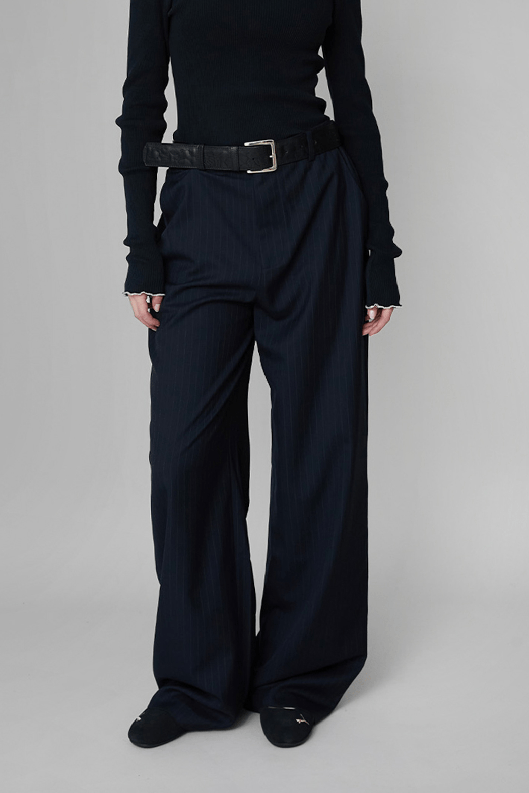 OpéraSPORT - Helena Trouser, navy striped OpéraSPORT - Helena Trouser, navy striped