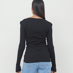 OpéraSPORT -  Claire seamless cardigan, Black OpéraSPORT -  Claire seamless cardigan, Black