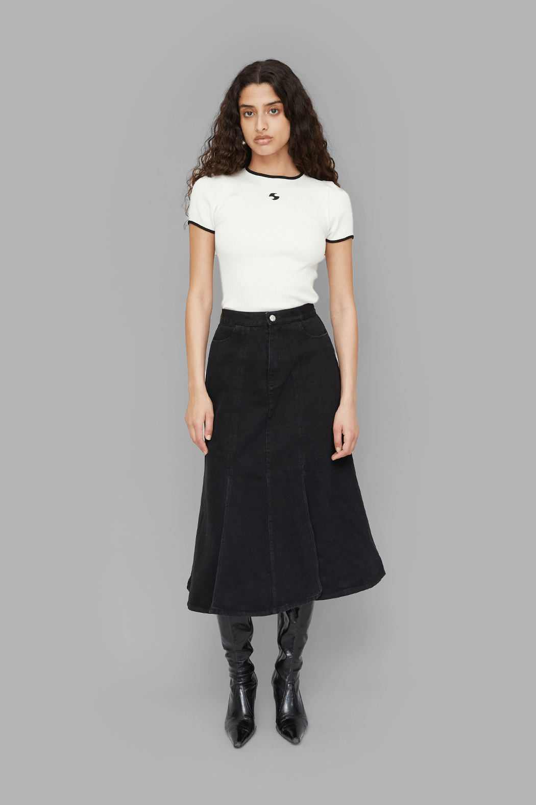 VICTORIA DENIM SKIRT - BLACK – OpéraSPORT VICTORIA DENIM SKIRT - BLACK – OpéraSPORT