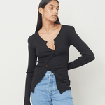 OpéraSPORT -  Claire seamless cardigan, Black OpéraSPORT -  Claire seamless cardigan, Black