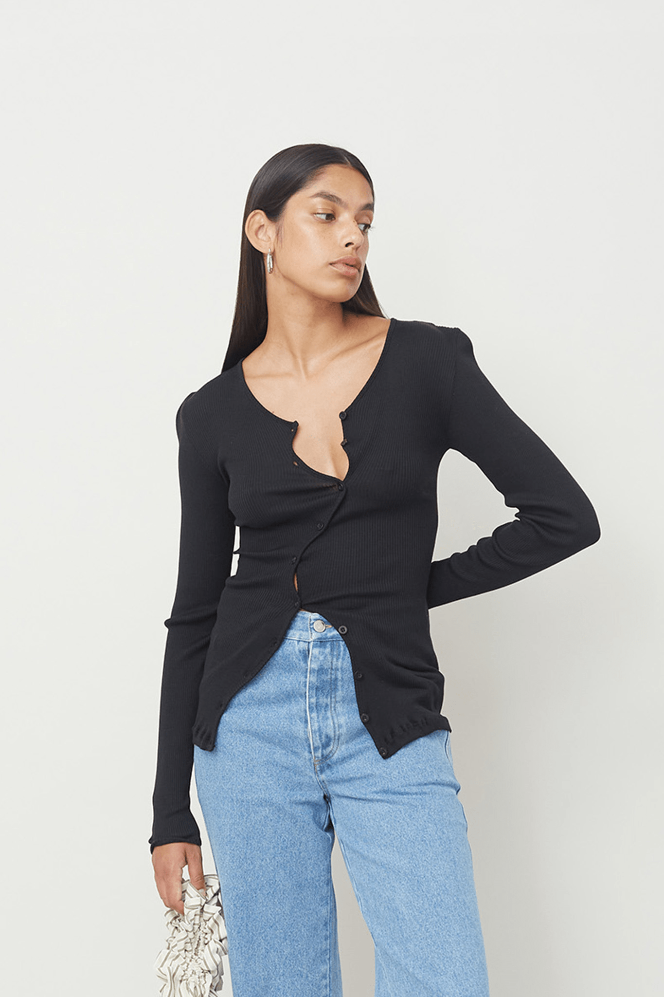 OpéraSPORT -  Claire seamless cardigan, Black OpéraSPORT -  Claire seamless cardigan, Black