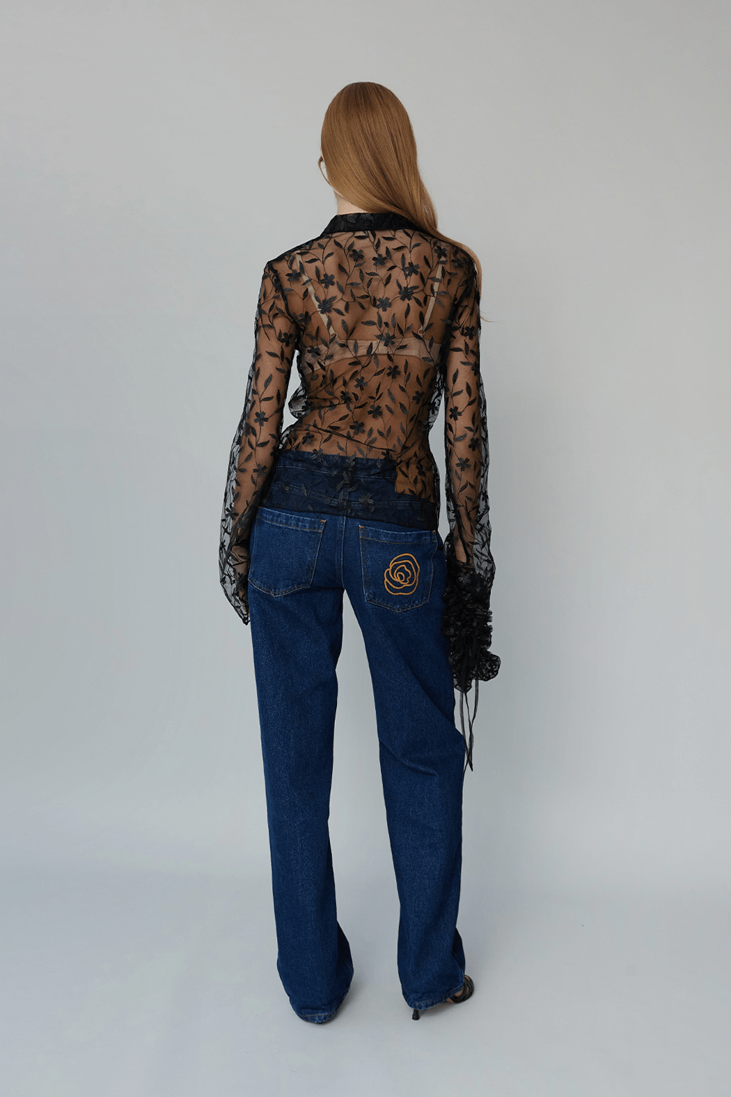 OpéraSPORT - Flora shirt, black lace OpéraSPORT - Flora shirt, black lace