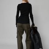 OpéraSPORT - Claire Seamless Cardigan, Black OpéraSPORT - Claire Seamless Cardigan, Black