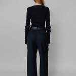 OpéraSPORT - Helena Trouser, navy striped OpéraSPORT - Helena Trouser, navy striped