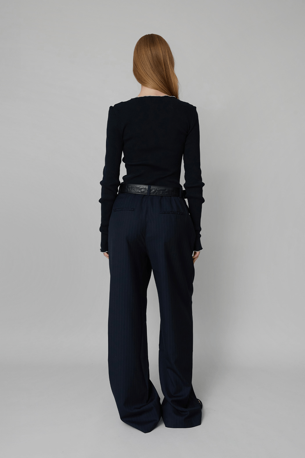 OpéraSPORT - Helena Trouser, navy striped OpéraSPORT - Helena Trouser, navy striped