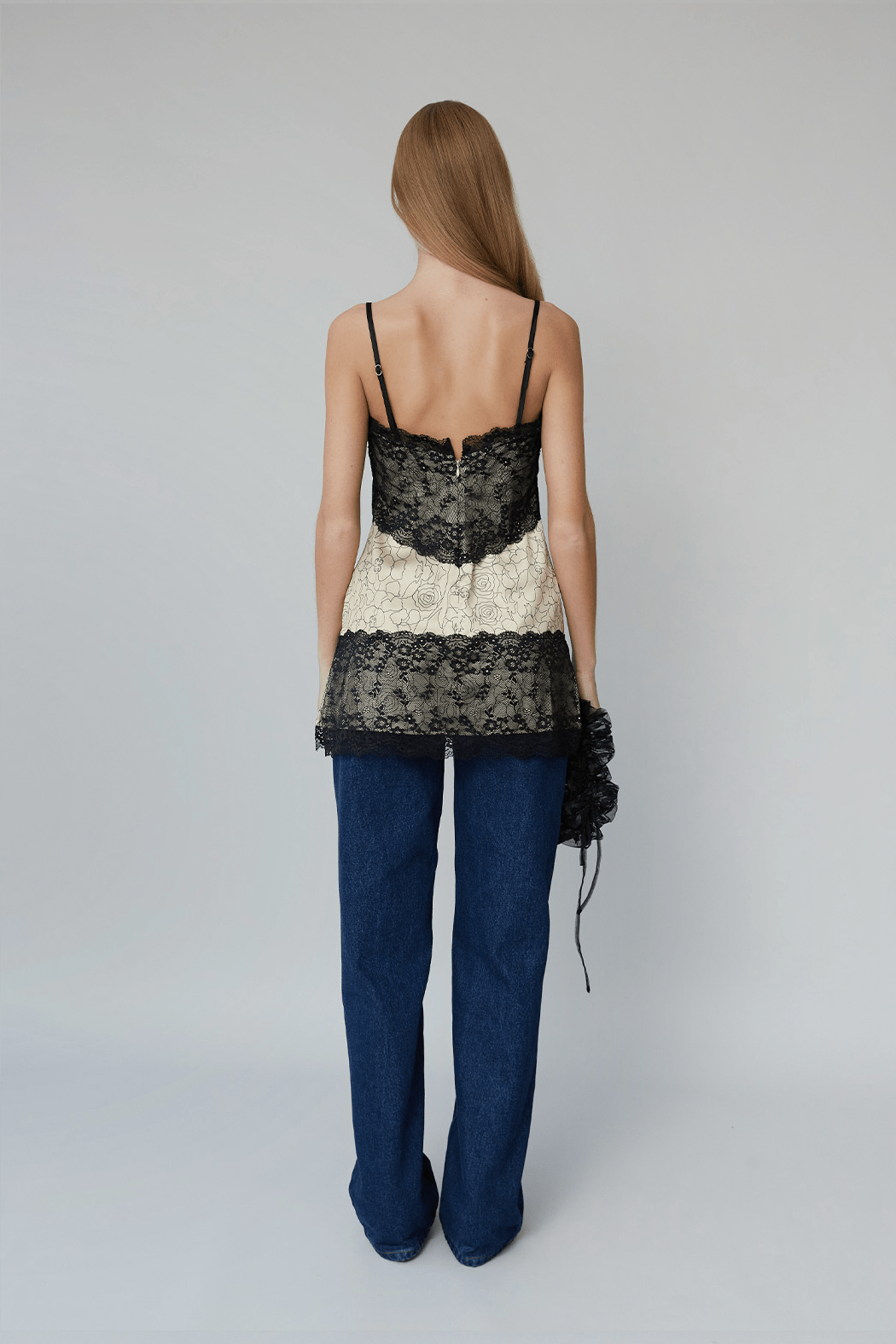 OpéraSPORT - Emma Top, Beige Print, Lace OpéraSPORT - Emma Top, Beige Print, Lace