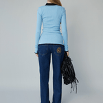OpéraSPORT - Laura Seamless Shirt, Sky Blue OpéraSPORT - Laura Seamless Shirt, Sky Blue