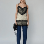 OpéraSPORT - Emma Top, Beige Print, Lace OpéraSPORT - Emma Top, Beige Print, Lace