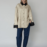 OpéraSPORT - Emma Shirt, Beige Print OpéraSPORT - Emma Shirt, Beige Print