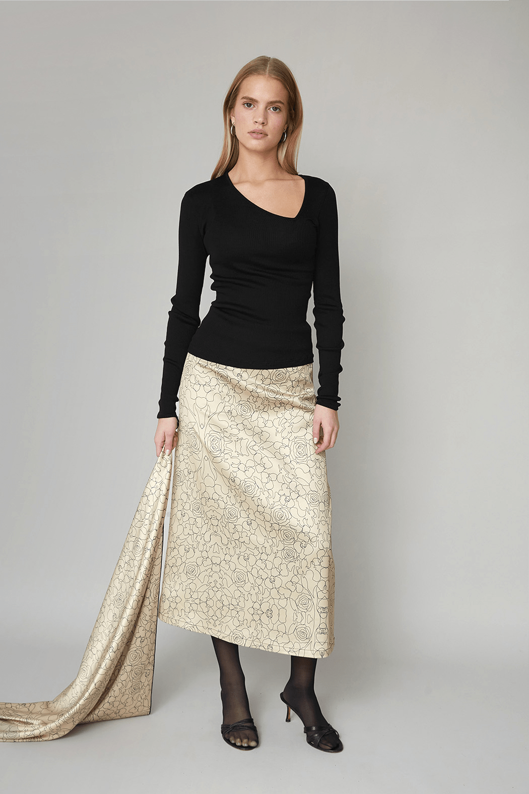 OpéraSPORT - Emma Skirt, Beige Print OpéraSPORT - Emma Skirt, Beige Print