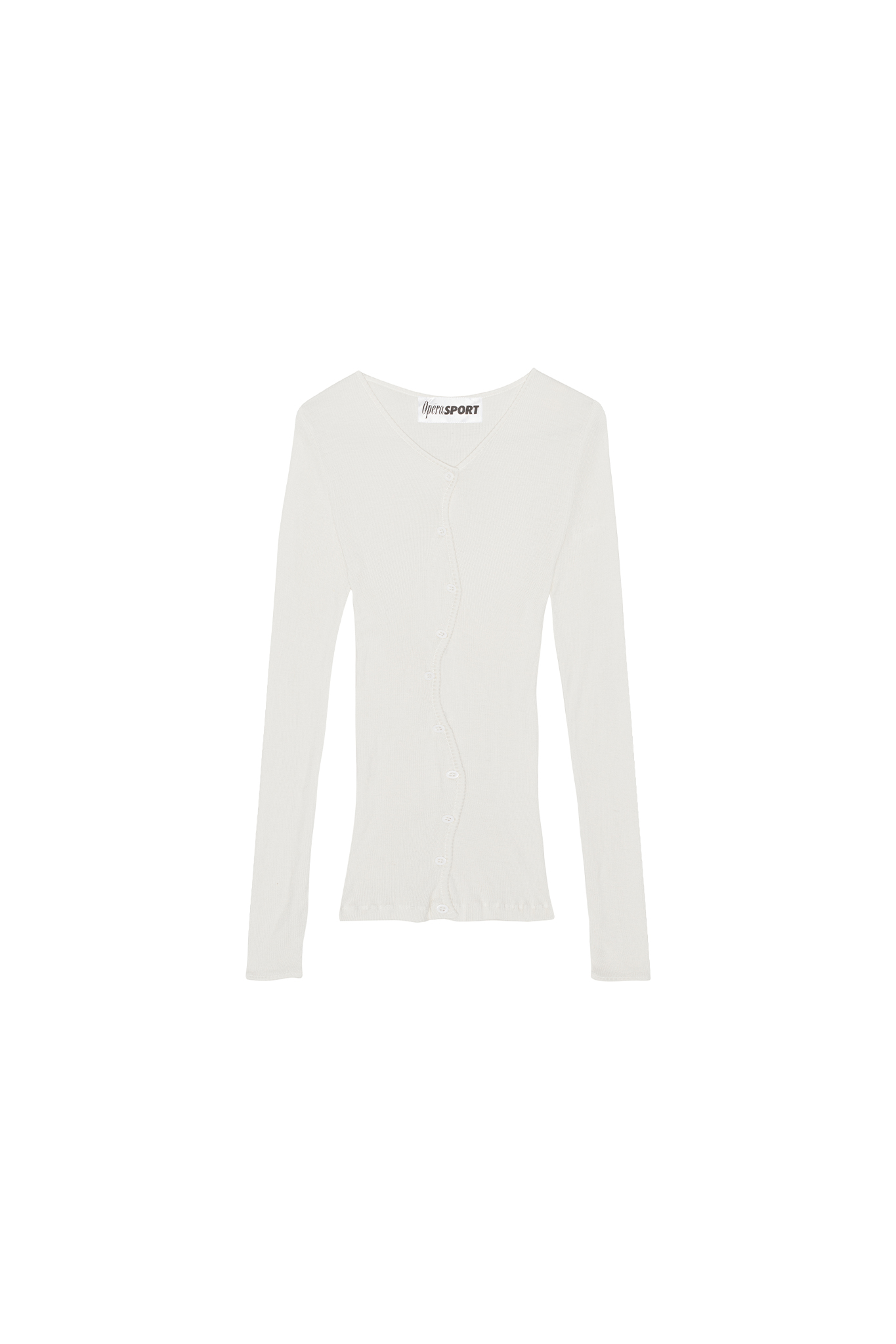 OpéraSPORT - Claire seamless cardigan, White OpéraSPORT - Claire seamless cardigan, White