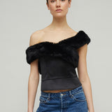 ALLEGRA TOP - BLACK