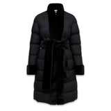 AMBRA LONG PUFFER COAT - BLACK