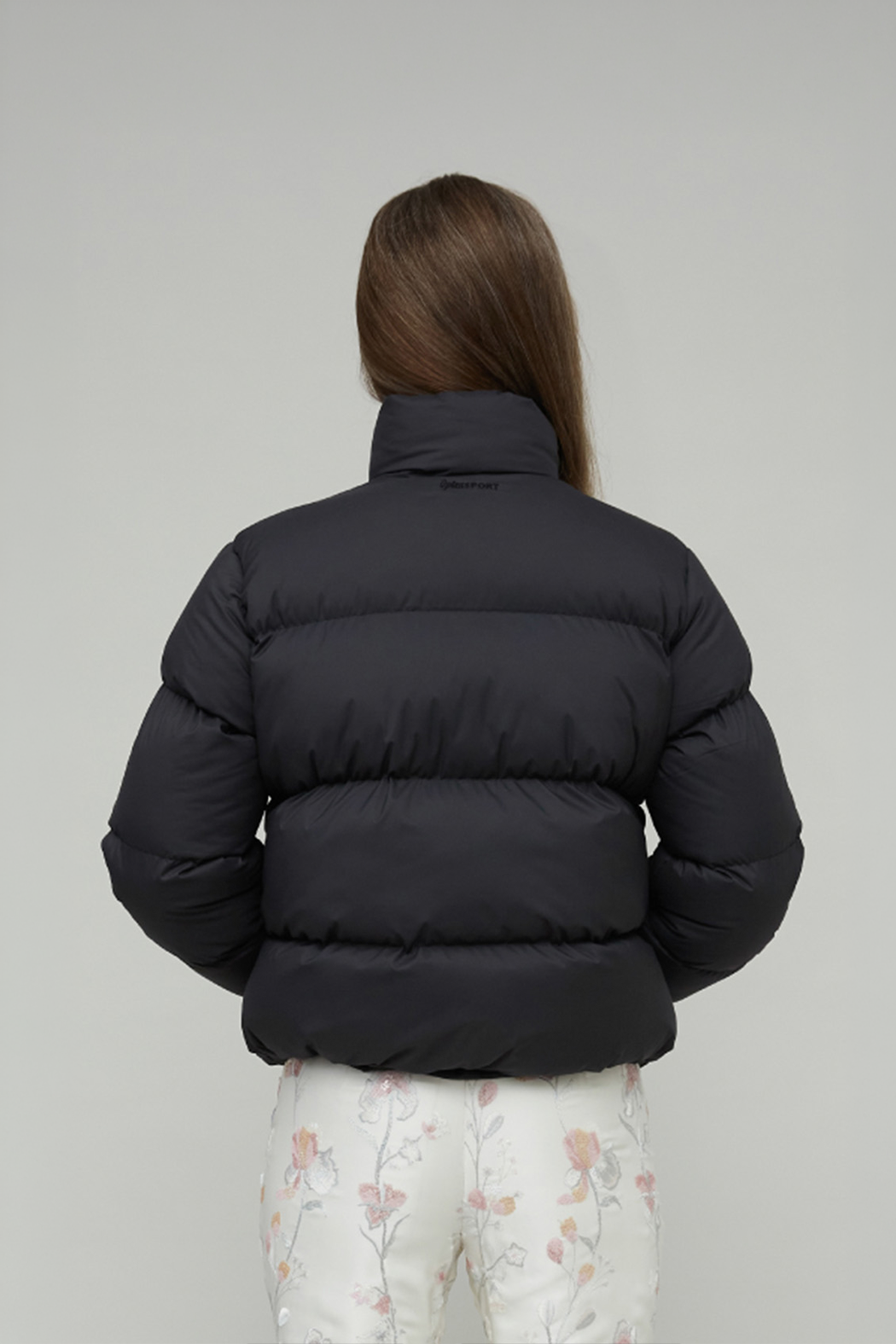 AMBRA SHORT PUFFER JACKET - BLACK
