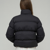 AMBRA SHORT PUFFER JACKET - BLACK