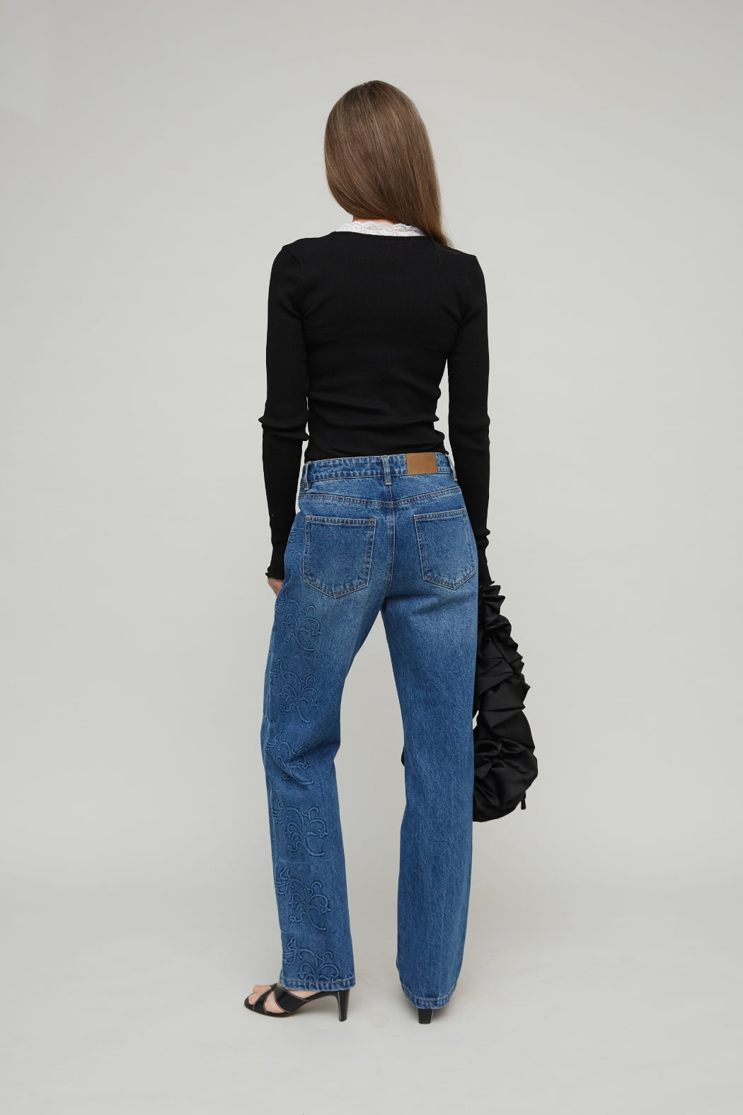 AMI STRAIGHT JEANS - BLUE