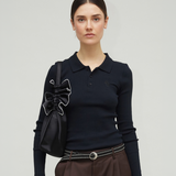 ARIA SEAMLESS TOP - BLACK