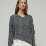 BELLE KNIT SWEATER - GREY