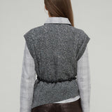 BELLE KNIT VEST - GREY