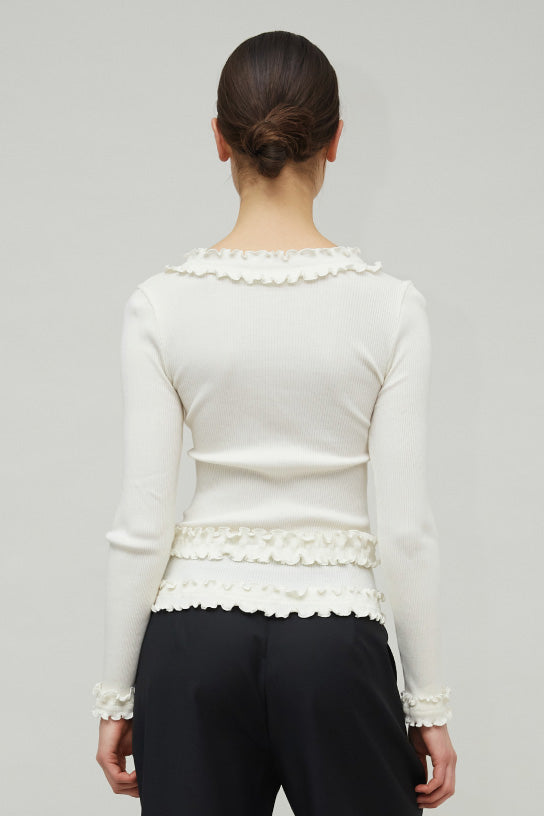 CAROLINE SEAMLESS CARDIGAN - PRISTINE