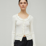 CAROLINE SEAMLESS CARDIGAN - PRISTINE