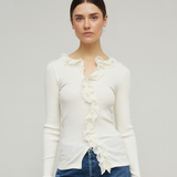 CECILIA SEAMLESS CARDIGAN - PRISTINE
