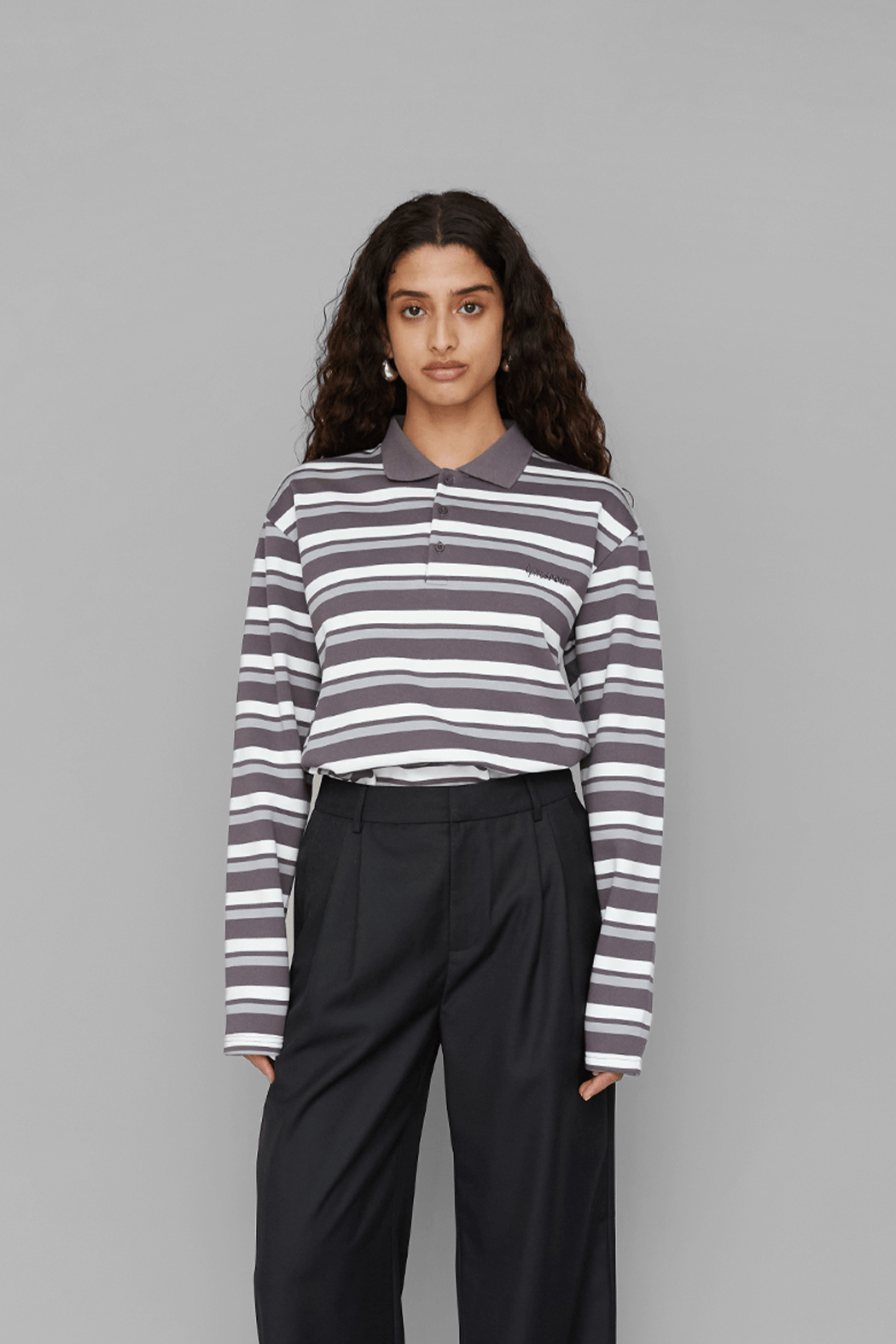 OpéraSPORT, ROLAND UNISEX POLO, Grey Stripe