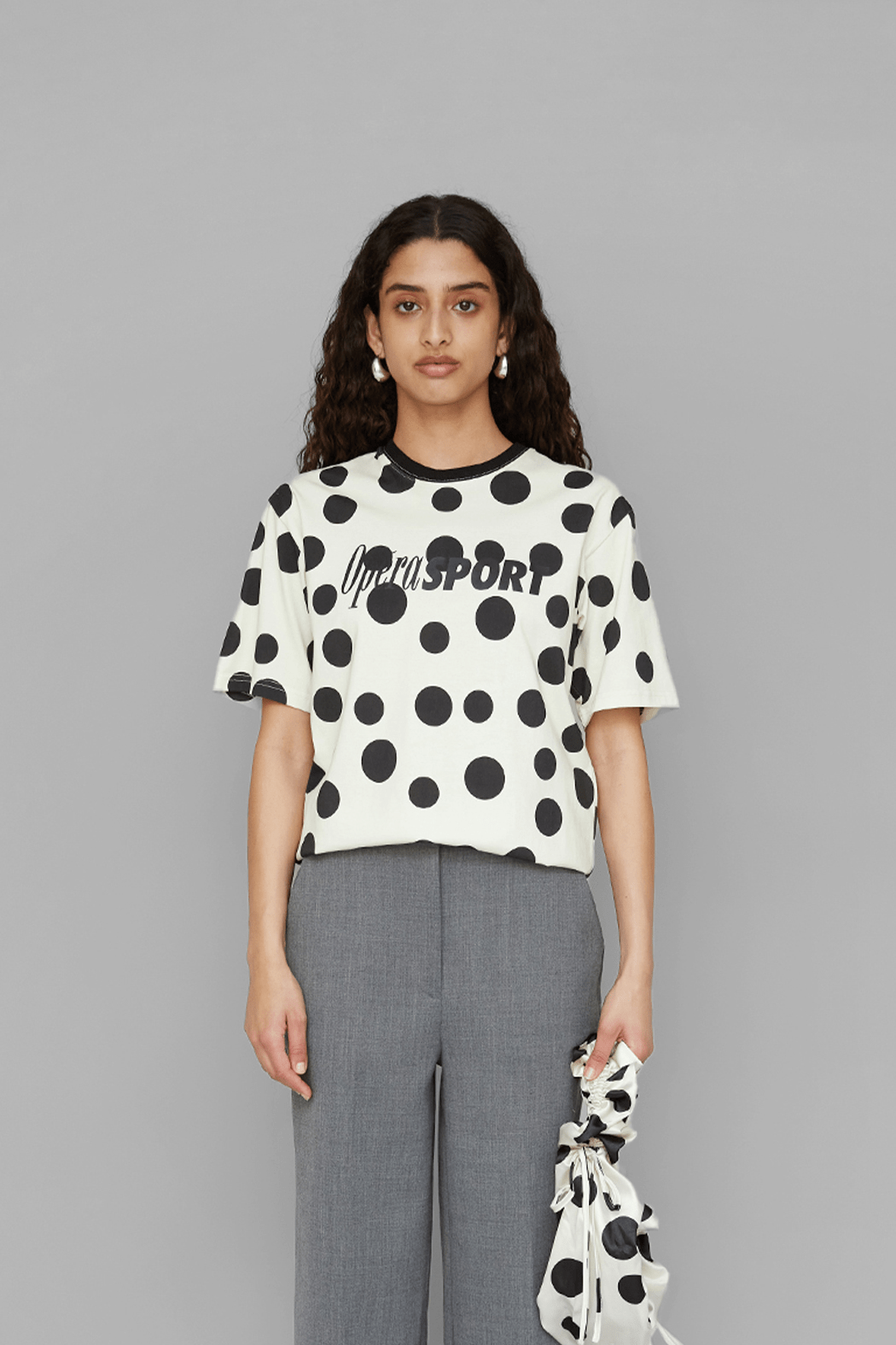 OpéraSPORT, JINA UNISEX T-SHIRT, Black Dots