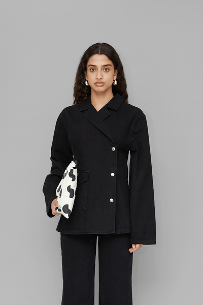 VICTORIA DENIM BLAZER - BLACK – OpéraSPORT VICTORIA DENIM BLAZER - BLACK – OpéraSPORT