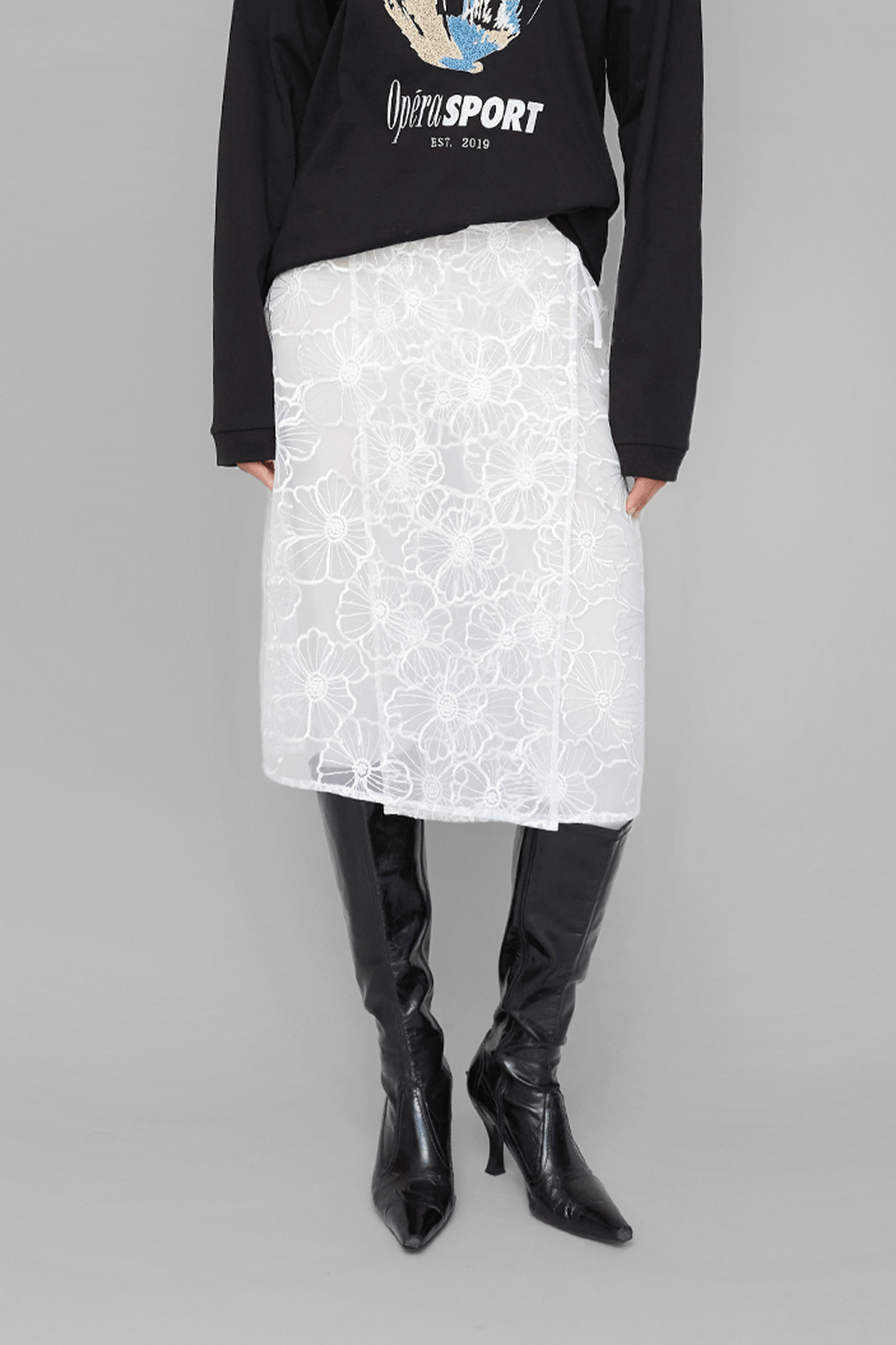 OpéraSPORT, ALBA LONG SKIRT, White