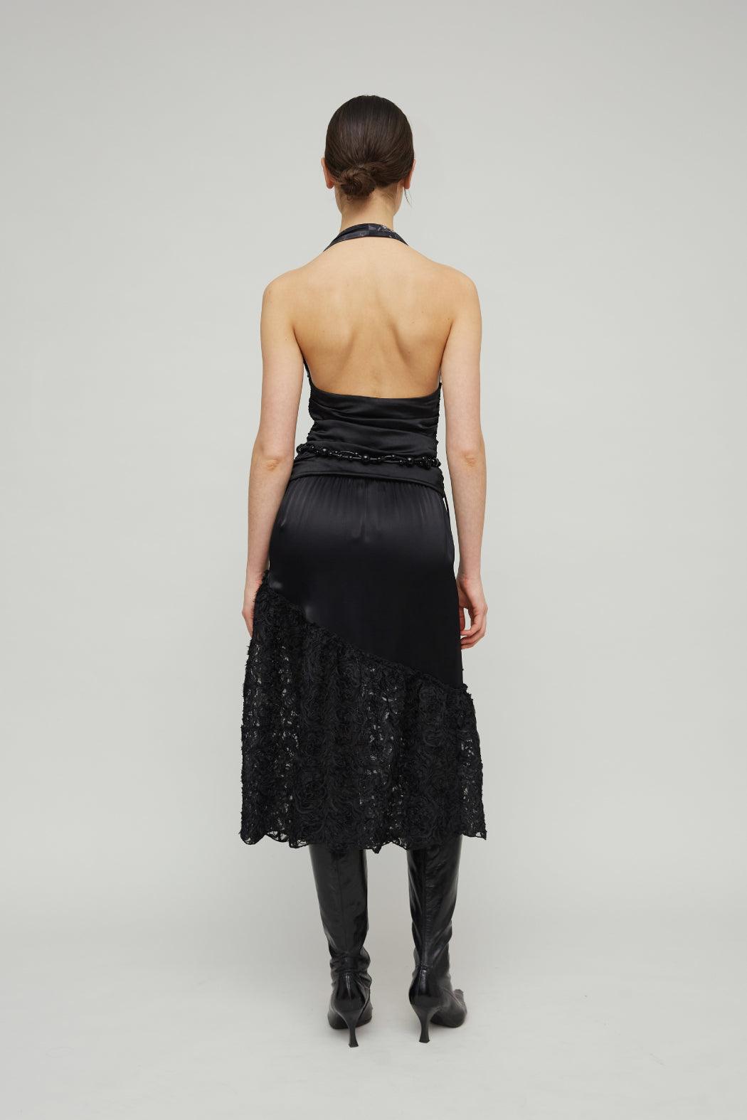 DONATELLA LONG SKIRT - BLACK