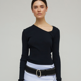 EVE SEAMLESS TOP - BLACK