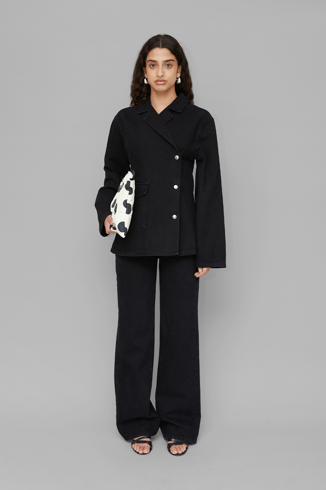 OpéraSPORT, VICTORIA DENIM BLAZER, Black