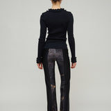 JANE SEAMLESS TOP - BLACK