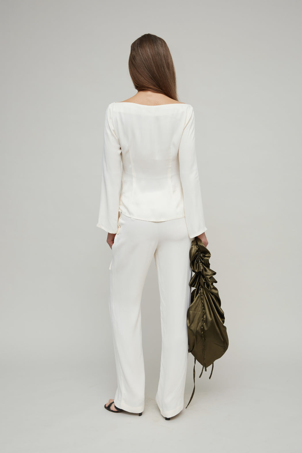 LIVINIA TROUSERS -  PRISTINE