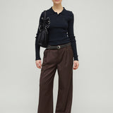 NORA TROUSERS - BROWN