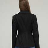 ORNELLA WOOL JACKET - BLACK