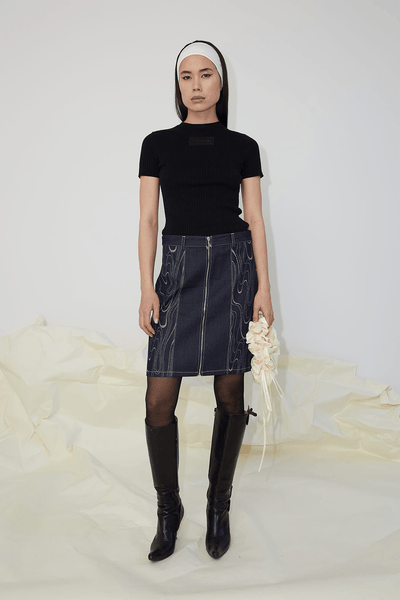 スカート carol shoppe LACE TRIM SHIRT SKIRT carol shoppe LACE TRIM SHIRT SKIRT レディース