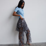 NONA SHORT SKIRT - CORAL SMOKE