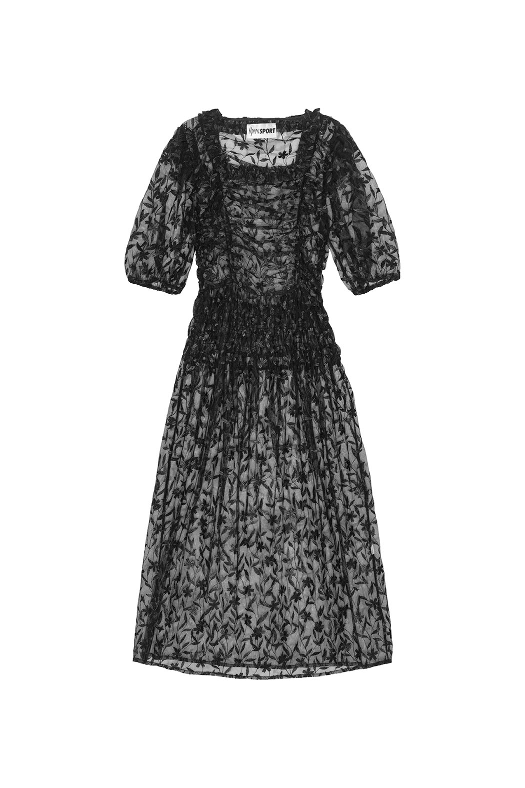 black lace rose dress Black Velvet Rose Lace Trim Mini Dress