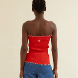 ROSETTE SEAMLESS TUBE TOP