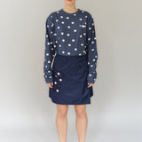 SAM UNISEX LS T-SHIRT - NAVY